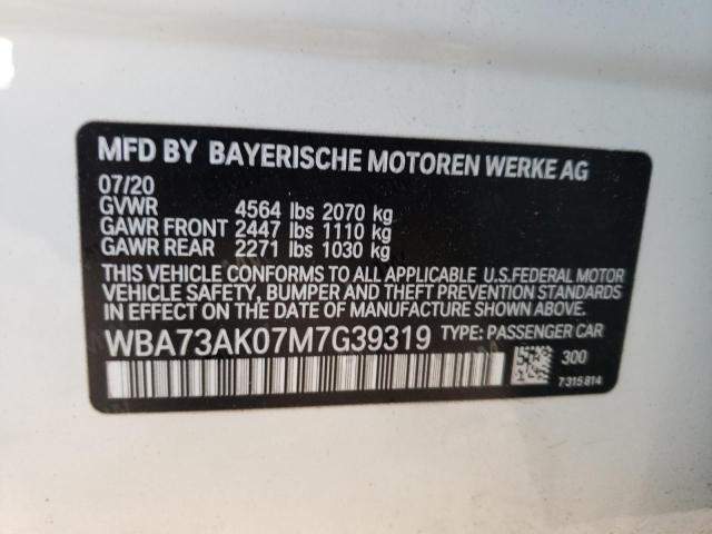 2021 BMW 228XI WBA73AK07M7G39319
