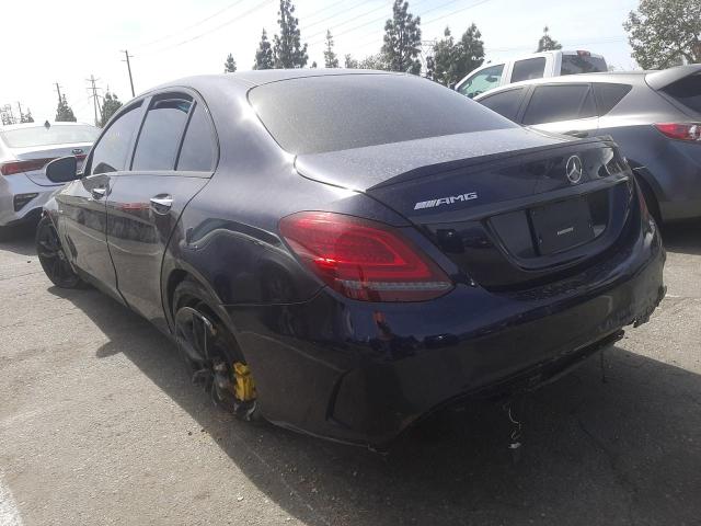 MERCEDES-BENZ C-CLASS 2020 BLUE Photo 3