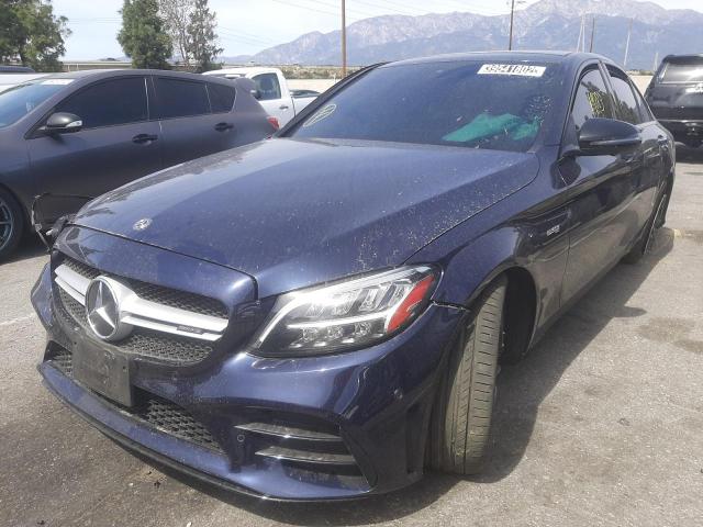 MERCEDES-BENZ C-CLASS 2020 BLUE Photo 2