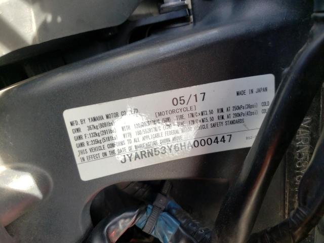 2017 YAMAHA FZ09 C JYARN53Y6HA000447