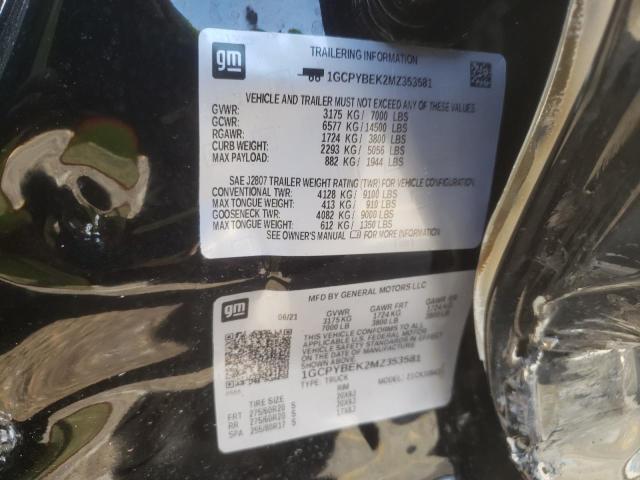 2021 CHEVROLET SILVRDO LT 1GCPYBEK2MZ353581