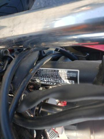 2007 HONDA CB900 F JH2SC48017M501100