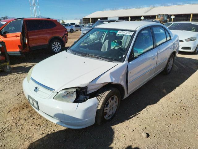 HONDA CIVIC 2002 WHITE Photo 2