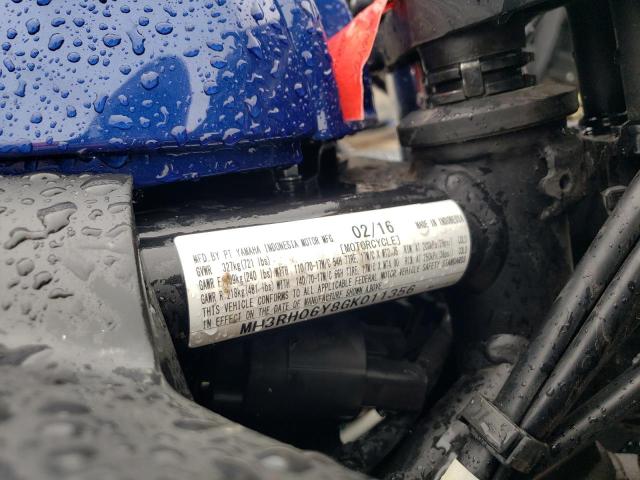 2016 YAMAHA YZFR3 MH3RH06Y8GK011356