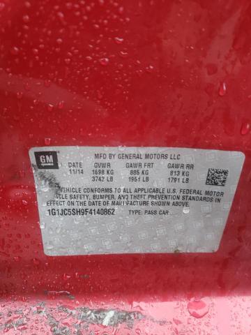 2015 CHEVROLET SONIC LT - 1G1JC5SH9F4140862