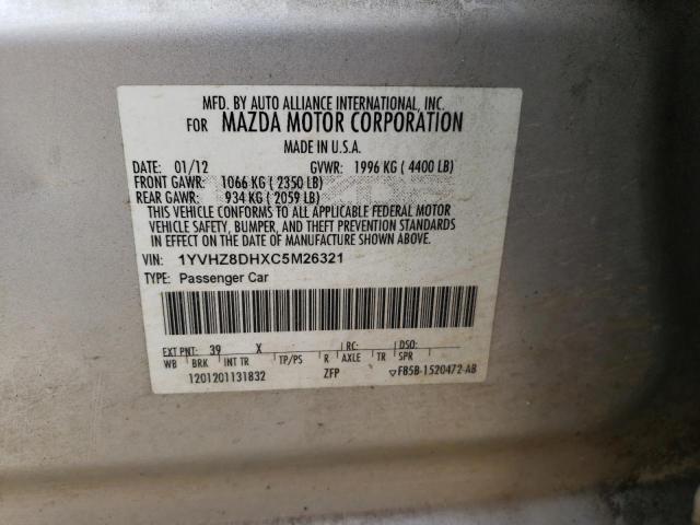 1YVHZ8DHXC5M26321 Mazda 6 I 2012. Фото: 9