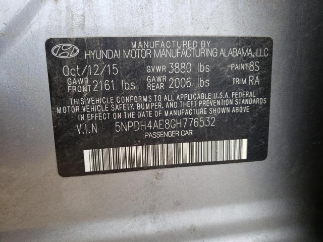 5NPDH4AE8GH776532 Hyundai Elantra Se 2016. Фото: 9