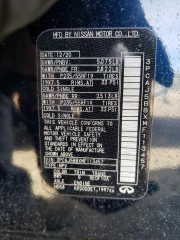 2021 INFINITI QX50 LUXE 3PCAJ5BBXMF113457