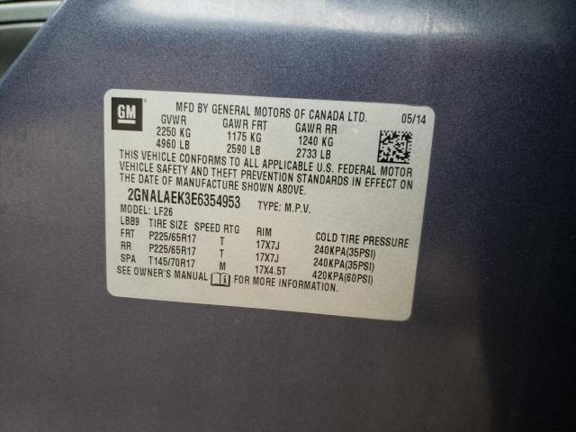 2GNALAEK3E6354953 Chevrolet Equinox Ls 2014. Фото: 9