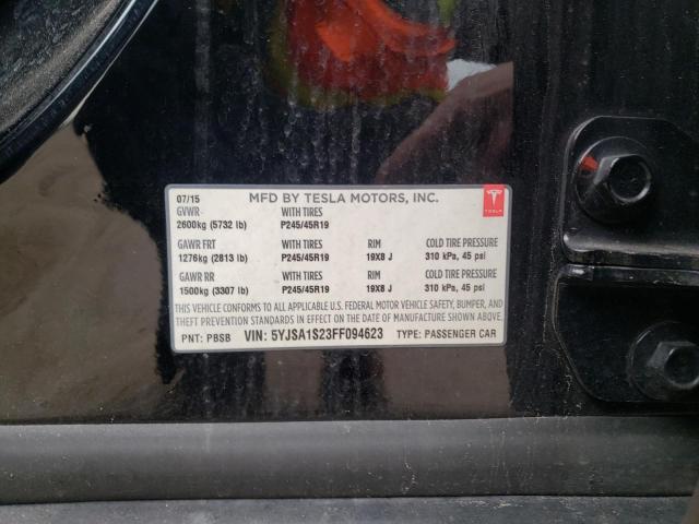 2015 TESLA MODEL S 70 5YJSA1S23FF094623