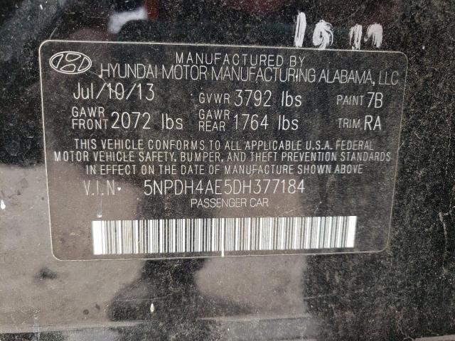5NPDH4AE5DH377184 Hyundai Elantra Gl 2013. Фото: 9