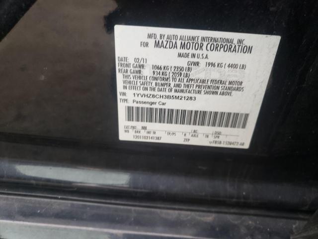 1YVHZ8CH3B5M21283 Mazda 6 I 2011. Фото: 9