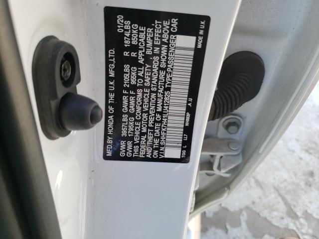 2020 HONDA CIVIC SPOR SHHFK7H41LU412825