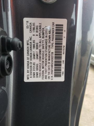 2018 HONDA CIVIC LX 2HGFC4B52JH302728
