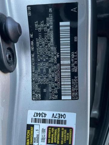 5TDZK22CX9S242096 Toyota Sienna Xle 2009. Фото: 9