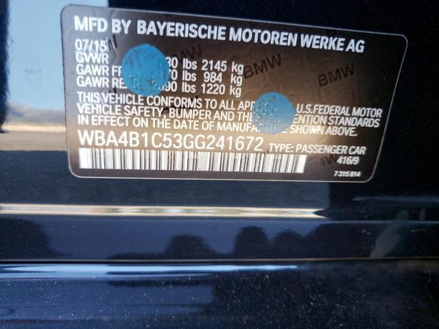 2016 BMW 435 I GRAN WBA4B1C53GG241672