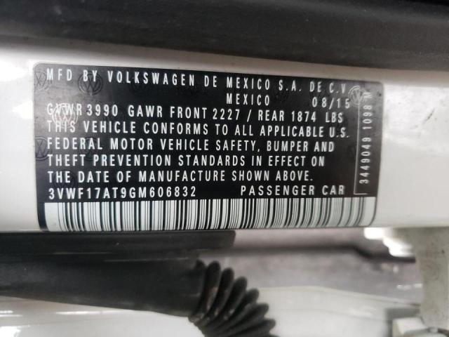 2016 VOLKSWAGEN BEETLE 1.8 3VWF17AT9GM606832