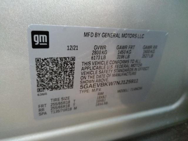 2022 BUICK ENCLAVE PR 5GAEVBKW7NJ125911