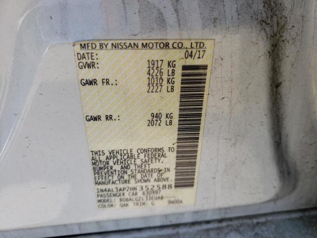 1N4AL3AP2HN352588 Nissan Altima 2.5 2017. Фото: 9