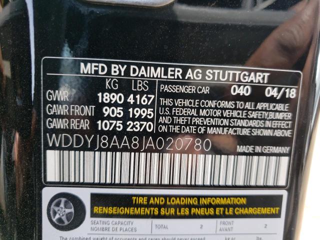 2018 MERCEDES-BENZ AMG GT C WDDYJ8AA8JA020780