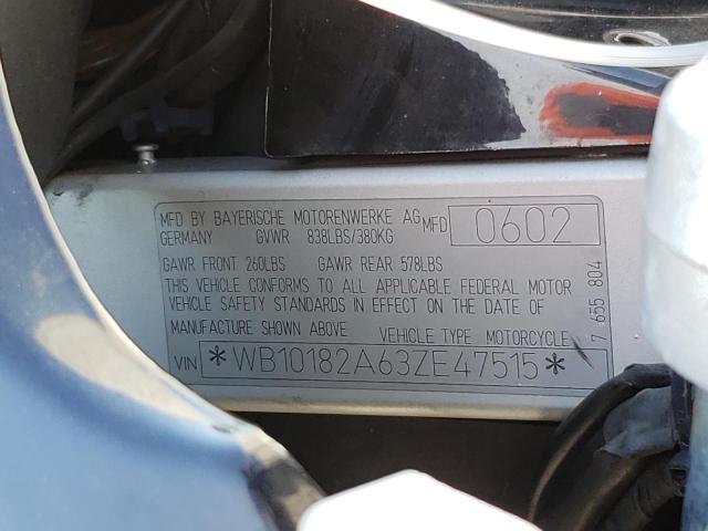 2003 BMW F650 GS WB10182A63ZE47515