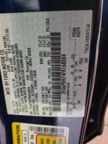 2015 FORD FUSION SE 3FA6P0H74FR168004