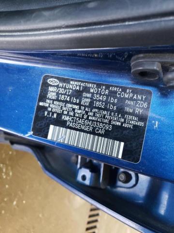 2017 HYUNDAI ACCENT SE KMHCT5AE6HU338093