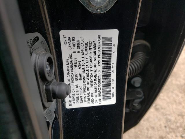 2017 HONDA CIVIC LX 2HGFC2F50HH526105