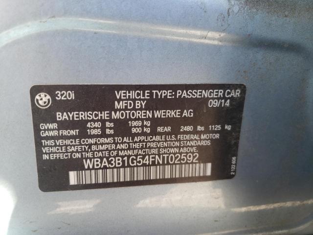 2015 BMW 320 I WBA3B1G54FNT02592