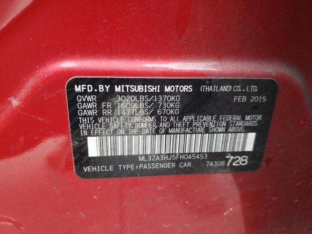 2015 MITSUBISHI MIRAGE DE ML32A3HJ5FH045453