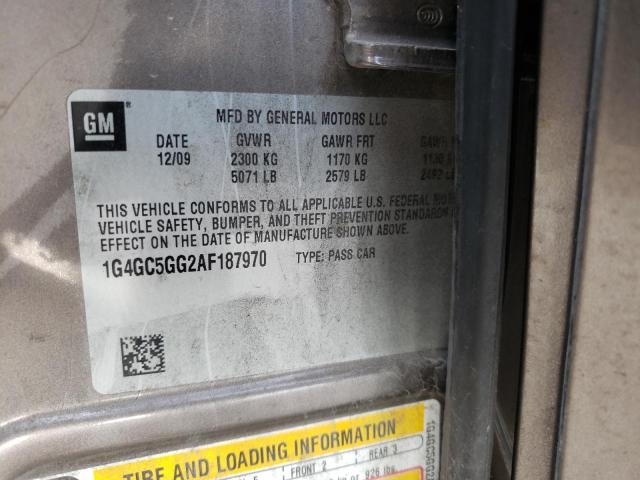 1G4GC5GG2AF187970 Buick Lacrosse C 2010. Фото: 9
