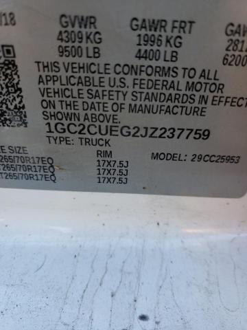 2018 CHEVROLET 2500 1GC2CUEG2JZ237759