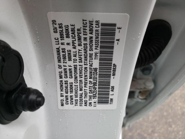 2020 HONDA INSIGHT TO 19XZE4F99LE013346