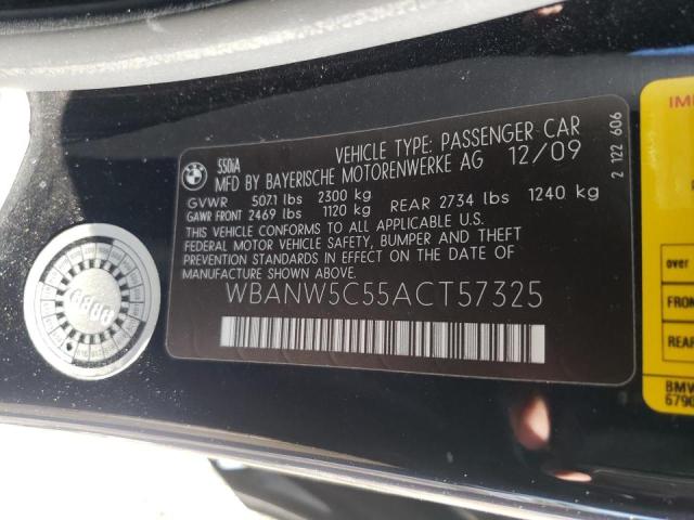 WBANW5C55ACT57325 Bmw 550 I 2010. Фото: 9