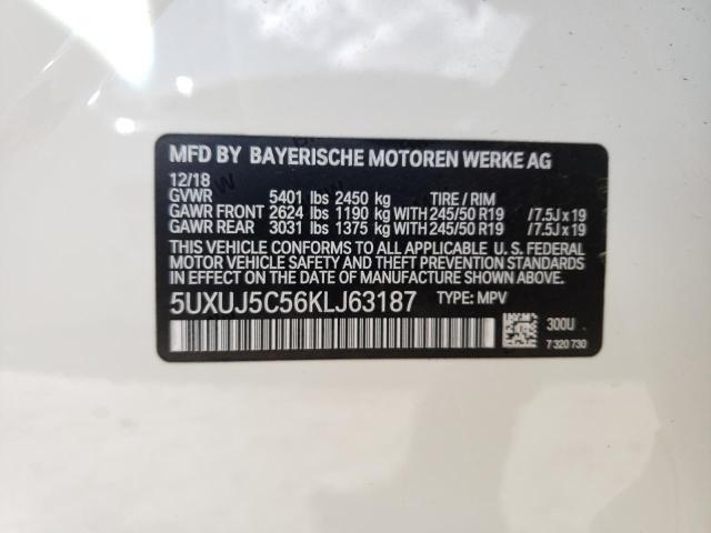 2019 BMW X4 M40I 5UXUJ5C56KLJ63187