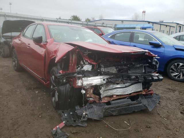 Salvage cars for sale at Finksburg, MD auction: 2021 Acura TLX Tech A