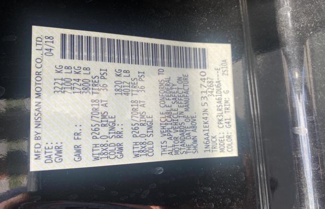 1N6AA1EK4JN531740 Nissan Titan S 2018. Фото: 9