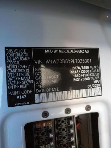 2020 MERCEDES-BENZ SPRINTER 1 W1W70BGY9LT025301