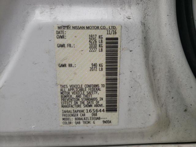 1N4AL3APXHC165644 Nissan Altima 2.5 2017. Фото: 9