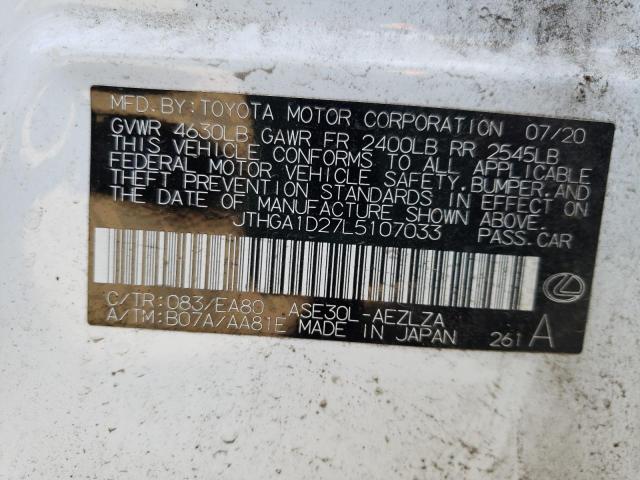 2020 LEXUS IS 300 F-S JTHGA1D27L5107033