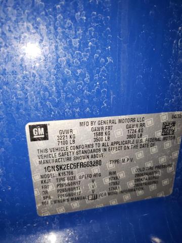 2015 CHEVROLET TAHOE POLI 1GNSK2EC6FR663280