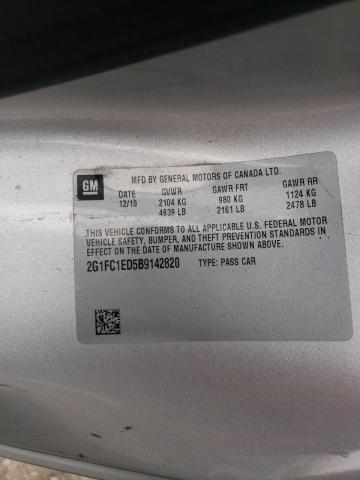 2G1FC1ED5B9142820 Chevrolet Camaro Lt 2011. Фото: 9