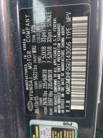 2016 HYUNDAI SANTA FE S KM8SMDHF0GU143056