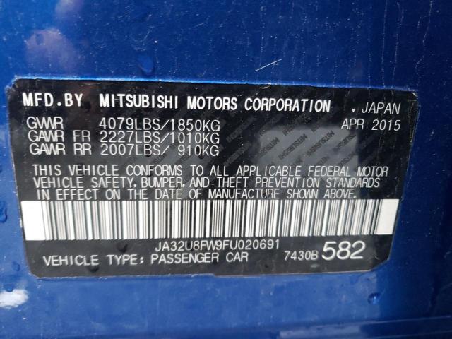 2015 MITSUBISHI LANCER GT JA32U8FW9FU020691