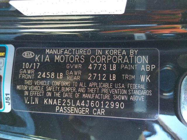 2018 KIA STINGER PR KNAE25LA4J6012990