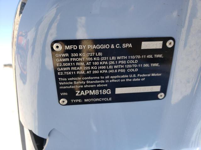 2018 VESPA SPRINT 150 ZAPM818G2J5701014