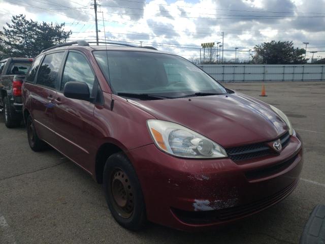 Salvage cars for sale from Copart Moraine, OH: 2005 Toyota Sienna