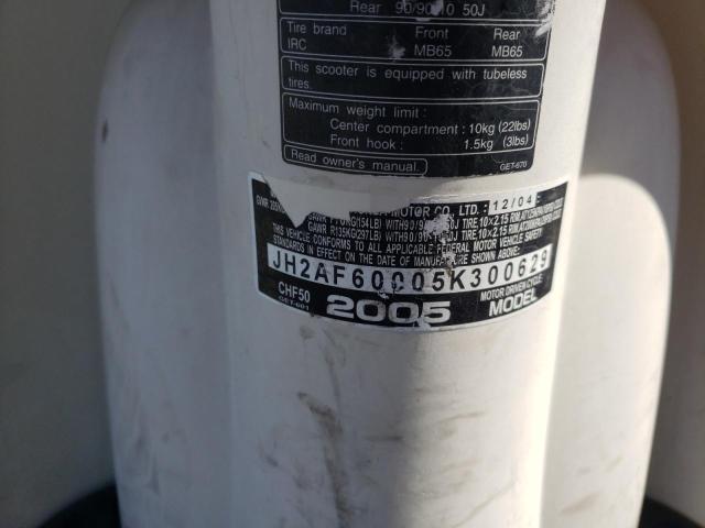 2005 HONDA CHF50 JH2AF60005K300629