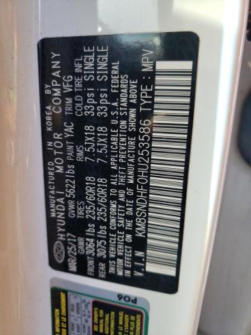 2017 HYUNDAI SANTA FE KM8SNDHF0HU253586