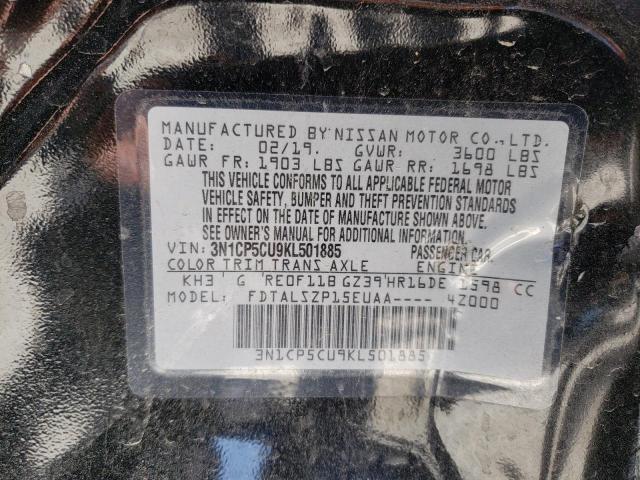 2019 NISSAN KICKS S 3N1CP5CU9KL501885